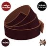 ELW 5-6 oz (2-2.4mm) Latigo Leather Belt Grade Straps | Size: 2.75"x60" (7x152cm) | Wine | Full Grain Cowhide, Heavy Duty Holsters, Sheathes, Harness, Saddle, Guitar Straps, Crafts view 4
