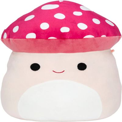 Squishmallow Oficial Kellytoy Food Squad Collectible Soft Plush Animal (Malcolm Mushroom, 7 Inch), (CT6619)