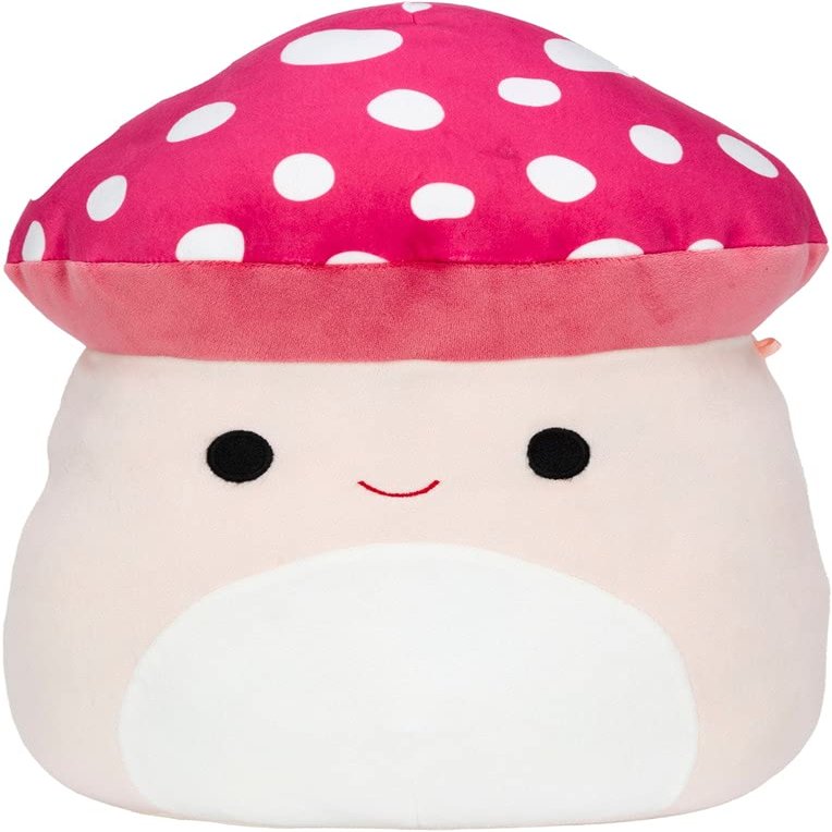 Squishmallow Oficial Kellytoy Food Squad Collectible Soft Plush Animal (Malcolm Mushroom, 7 Inch), (CT6619)