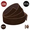 ELW 5-6 oz (2-2.4mm) Latigo Leather Belt Grade Straps | Size: 1"x50" (2.5x127cm) | Brown | Full Grain Cowhide, Heavy Duty Holsters, Sheathes, Harness, Saddle, Guitar Straps, Crafts view 4