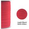 Bristlegrass Picot Loop Elastic Band for Sewing 3/8" 10mm Roll Spool Decorative Frilly Lace Stretchy Ribbon for Lingerie Underwear Sewing Trim (E-3/8 Inch x 50 Yards,RED) view 2