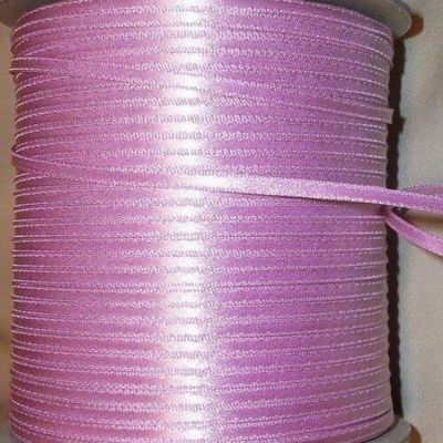15 Yards of Satin Ribbon 1/8" Wide (Mauve)