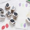 8 Pieces Wood Rubber Stamps Plant Decorative Leaf Monstera Green Design Set for DIY Crafting, Scrapbook, Painting, Letters Diary, Card Making, Gift WAKUWAKU Made in Japan Tokyo view 3