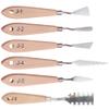 VICASKY 6pcs Oil Painting Knives Ergonomic Handle Versatile Art Painting Tools for Mixing Spreading Smoothing for Artists Students Hobbyists view 1