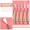 VICASKY 6pcs Oil Painting Knives Ergonomic Handle Versatile Art Painting Tools for Mixing Spreading Smoothing for Artists Students Hobbyists view 4