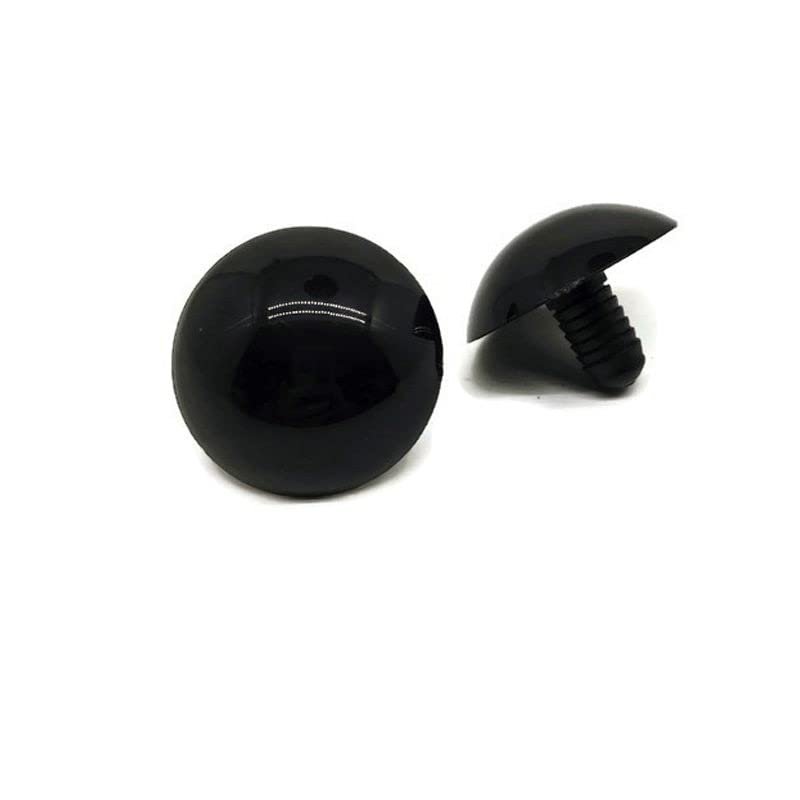 Safety Black Eyes for Amigurumi Toys Big Size Eyes for Teddy Bear Doll DIY Accessories Plastic Animal Eyes (Size: 30mm-20pcs)