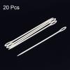 HARFINGTON 20pcs Plastic Sewing Needles, 15cm Length Large Eye Blunt Needles Learning Needles for Sewing Handmade Crafts DIY Notions Stitching, White view 3