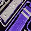 (PLUM) P.M Office A PP150 Non-Scale Plastic Act Option Series 10 Double Shield 4 Clear Purple Plastic Model view 4