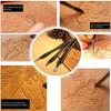 Yothfly 3PCS Leather Craft Styling Grooving, Leather Embossing Spoon Styling Engraving Kit for Leather Pressing/Edged view 3