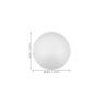 DOITOOL 10 Pcs Foam Balls for Crafts 1.6 Inch, White Christmas Ornaments Balls for DIY Crafting Xmas Hangign Decoration, Wedding Birthday Arts School Projects view 4