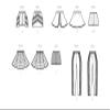 Simplicity SS9628H5 Misses' Costume Skirts, Pants and Shorts by Andrea Schewe Designs Sewing Pattern Kit, Code S9628, Sizes 6-8-10-12-14 view 3