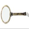 Antique Brass Magnifier Magnifying Glass Lens for Reading Soldering jewelries maps Great for Gifting 4 inch with Leather Case view 3