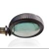 Antique Brass Magnifier Magnifying Glass Lens for Reading Soldering jewelries maps Great for Gifting 4 inch with Leather Case view 4