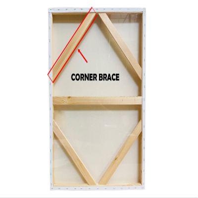 0.75" 16" 50 PK Canvas Corner Brace Wood Frame for Canvas Stretching.Canvas Stretcher Frames.Corner Brace for Needlework.Oil Paintings.Extra Large Canvas 8-16" Custom Size Corner Brace