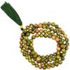 Amazing Gemstone Unakite Buddhist Prayer Beads Japa Mala with 108 Meditation Beads (Without Knots) view 3