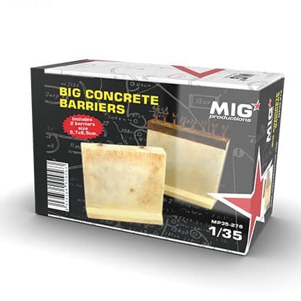 MIG 1/35 Big Concrete Barriers Irak Military Type