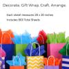 Iconikal 60-Sheet Gift Wrap Tissue Paper 20x20-Inch (Chocolate) Premium for Crafts Gift Baskets Floral Arrangements Art Projects Party Decor Bulk Pack view 2