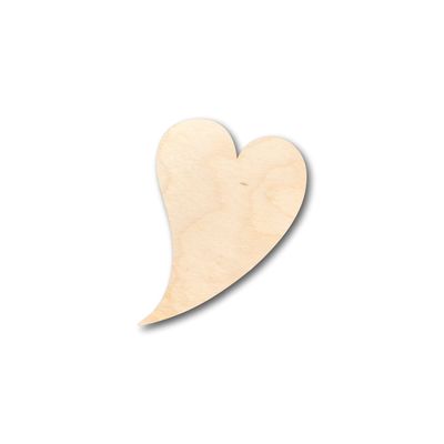 Unfinished Wood Flying Heart Shape Craft up to 46" DIY 10" / 1/8"