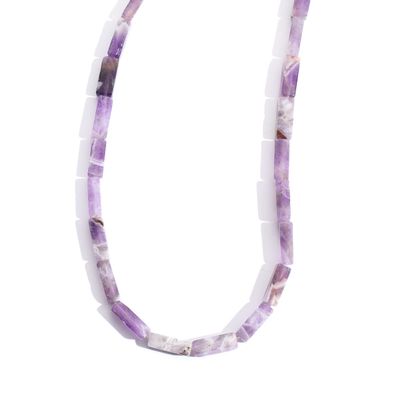 4X13MM Rectangular Column Natural Stone Amethyst Gemstone Loose Beads Tube Energy Stone Healing Power for Jewelry Making DIY Bracelets Earring Making