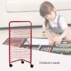 SOBS Mobile Art Drying Rack for Classrooms/Art Studio, Stackable 16 Flexible Shelves Art Rack Painting Panels Artwork Storage Shelves with Wheels, Metal Steel Powder Coated view 2