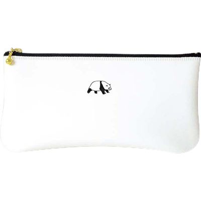 El Commune Matka PPC-029 Pen Case, One Point Flat Pen Case, Panda, White