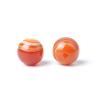 100Pcs Natural Stone 6mm Red Striped Agate Round Loose Gemstone Energy Healing Beads Hole Size 1mm DIY Smooth Beads for Bracelet Necklace Earrings Jewelry Making view 2