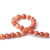 100Pcs Natural Stone 6mm Red Striped Agate Round Loose Gemstone Energy Healing Beads Hole Size 1mm DIY Smooth Beads for Bracelet Necklace Earrings Jewelry Making view 3