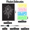 ZOCONE Scratch Paper Art Set, 50 Sheets 8x11in Black Coated Scratchboard Large Scratch Paper with Wooden Styluses and Stencils, DIY Scratch Painting Art Paper for Kids Adults Birthday Christmas Gift view 2