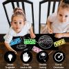 ZOCONE Scratch Paper Art Set, 50 Sheets 8x11in Black Coated Scratchboard Large Scratch Paper with Wooden Styluses and Stencils, DIY Scratch Painting Art Paper for Kids Adults Birthday Christmas Gift view 4