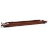 Evemodel C8759 1pc HO Scale 53ft Well Car 1:87 Concave Bottom 53' Flat Car Wagon (1pc - Brown) view 1