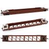 Evemodel C8759 1pc HO Scale 53ft Well Car 1:87 Concave Bottom 53' Flat Car Wagon (1pc - Brown) view 3