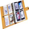 Personalized instax mini photo album with sleeves, vintage leather instax mini wide photo album, leather photocard binder book X06-LIX0PA view 1