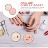 Beavorty 2pcs Nail Art Color Mixing Tray Round Makeup Mixing Palette for Blending Nail Polish Lipstick and Pigments for Diy Projects view 2