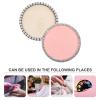 Beavorty 2pcs Nail Art Color Mixing Tray Round Makeup Mixing Palette for Blending Nail Polish Lipstick and Pigments for Diy Projects view 3