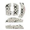 Hokeyio Anti-Slip Grip Tape for Logitech G Pro X Superlight 1 & 2 | Pre-Cut Leather Mouse Skins | Sweat-Absorbent & Easy Installation Printsteam White 0.5mm view 2