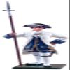 W. Britain Regiments Series 47042 French Marine Company Officer Standing with Pike 1754-1760 1:32 Scale Metal view 1
