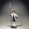 W. Britain Regiments Series 47042 French Marine Company Officer Standing with Pike 1754-1760 1:32 Scale Metal view 2