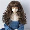1/3 SD DOD Doll Wigs JD311 8-9inch 21-23cm Long European Wave Air Thin Bangs Synthetic Mohair BJD Doll Wigs (Medium Brown) view 1