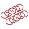 uxcell Split Keychain Rings, 30mm/1.2inch Round Flat Key Holder for Keys Organization, Decoration, Carbon Steel, Red, 24Pcs view 1