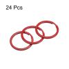 uxcell Split Keychain Rings, 30mm/1.2inch Round Flat Key Holder for Keys Organization, Decoration, Carbon Steel, Red, 24Pcs view 3