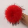 homeemoh 13-14 cm Furry Faux Fur Pom Pom with Snap, Detachable Pompom Balls for Knit Hats Bags Shoes view 2