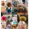 homeemoh 13-14 cm Furry Faux Fur Pom Pom with Snap, Detachable Pompom Balls for Knit Hats Bags Shoes view 4