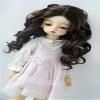 Jusuns JD340 6-7inch 16-18CM 1/6 YOSD Lady Roll Curly Girlish Sauvage Synthetic Mohair BJD Doll Wigs (Medium Brown) view 4