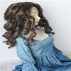 JD340 8-9inch 21-23cm 1/3 Lady Roll Curly Girlish Sauvage Synthetic Mohair BJD Wigs SD DOD Doll Accessories (Medium Brown) view 2