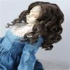 JD340 8-9inch 21-23cm 1/3 Lady Roll Curly Girlish Sauvage Synthetic Mohair BJD Wigs SD DOD Doll Accessories (Medium Brown) view 3