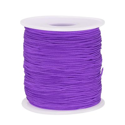 MECCANIXITY Elastic Cord Stretchy String 0.8mm 109 Yards Dark Purple for Crafts, Jewelry Making, Bracelets, Necklaces, Beading