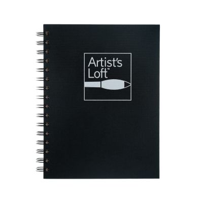 6 Pack: Black Hardcover Watercolor Book by Artist's Loft, 5.5; x 8.5;