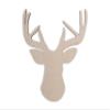 Wooden Buck Head with Antlers -Wooden Cutout, Wall Art, Home Decor, Wall Hanging, Unfinished and Available in Many Sizes view 1