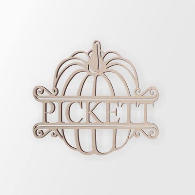 Personalized Wooden Pumpkin Name Sign - Cutout, Home Decor, Unfinished and Available in Many Sizes