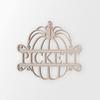 Personalized Wooden Pumpkin Name Sign - Cutout, Home Decor, Unfinished and Available in Many Sizes view 1
